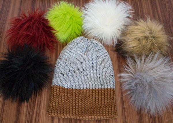 One of a Kind Knitted Hats (poms poms sold separately)