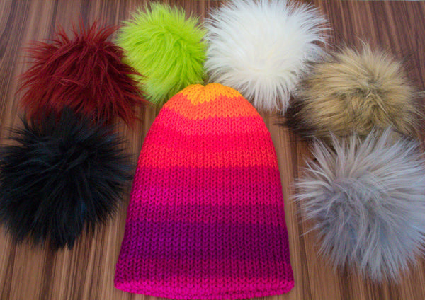 One of a Kind Knitted Hats (poms poms sold separately)