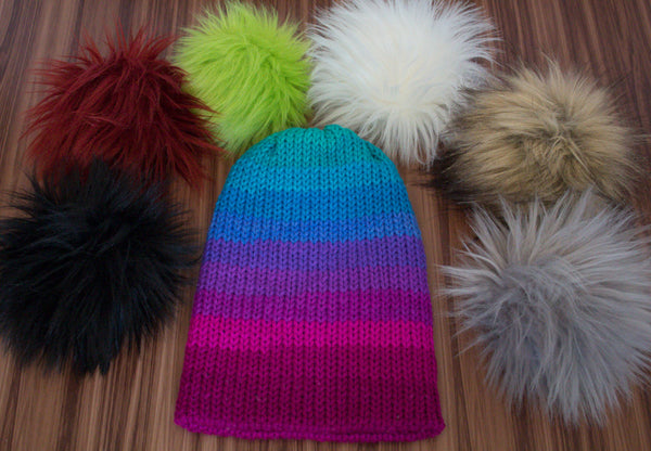 One of a Kind Knitted Hats (poms poms sold separately)