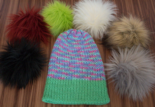One of a Kind Knitted Hats (poms poms sold separately)