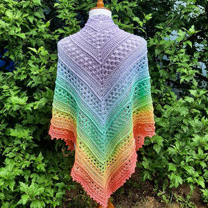 Pastel Rainbow Shawl