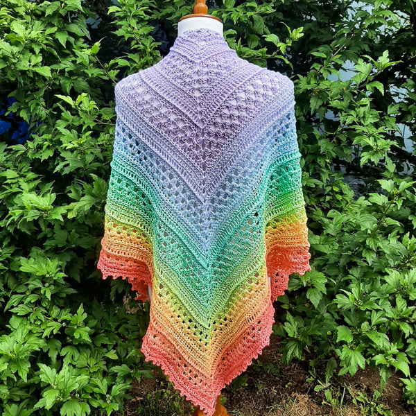 Pastel Rainbow Shawl