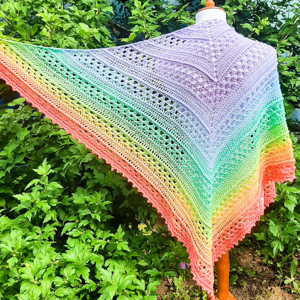 Pastel Rainbow Shawl