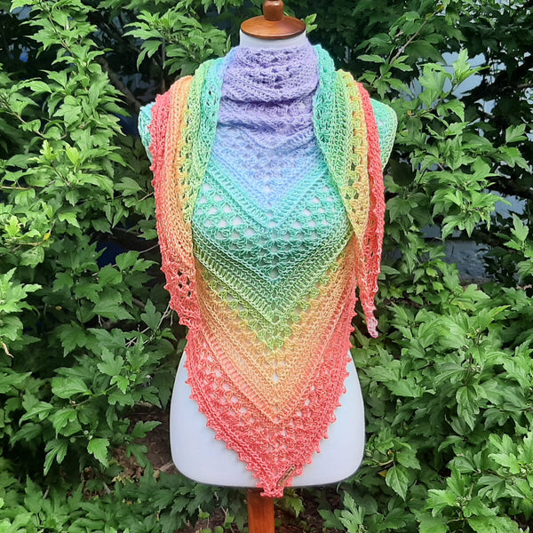 Pastel Rainbow Shawl