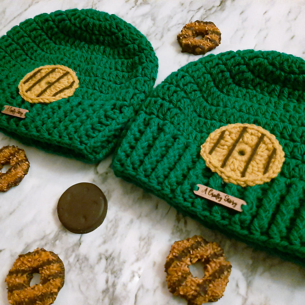 Cookie Hats (Bulk) (Pom Poms Sold Separately) Brown / Basic Stitch